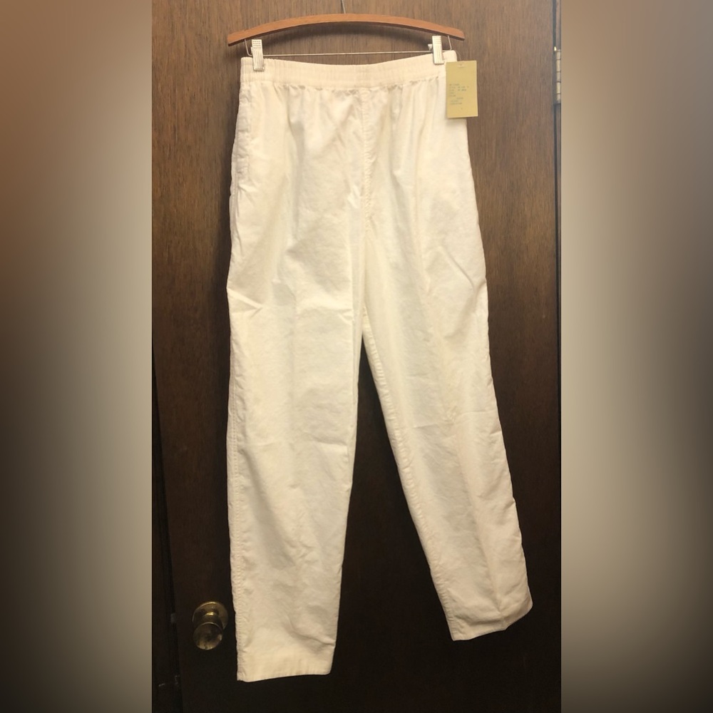Saks Fifth Avenue light corduroy with elastic waist. Washed but never worn.